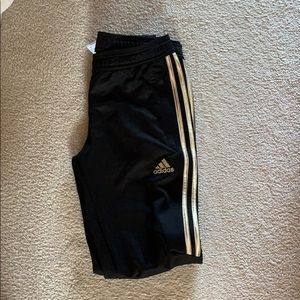 Adidas Gold 3-Stripe Track Pants limited edition